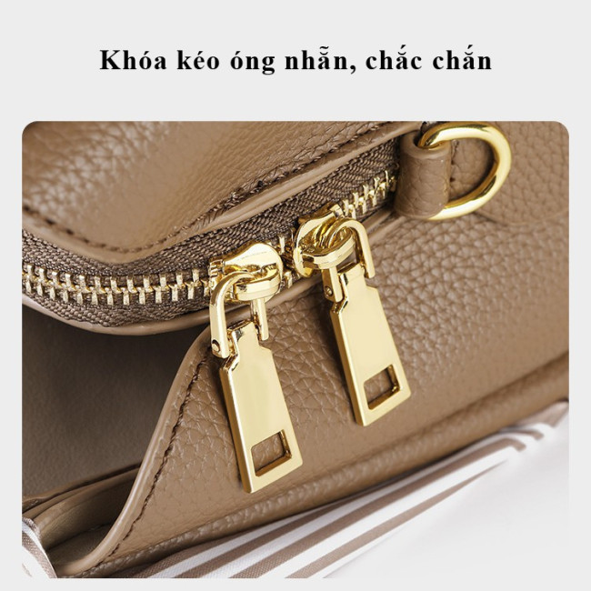 Túi xách công sở nữ kèm khăn lụa – kiểu dáng thanh lịch, da mềm đẹp